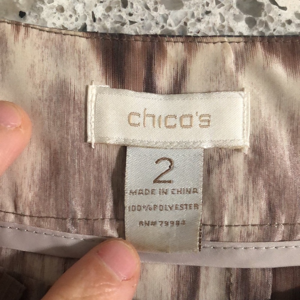 {Chico's} Lightweight Snap Button Front Closure T… - image 6